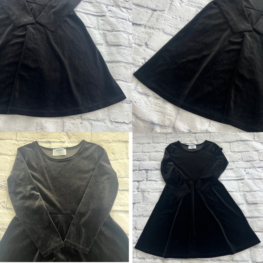 Old Navy Fit & Flare Velvet Dress for Girls SIZE M(8)‎ - Picture 15 of 16